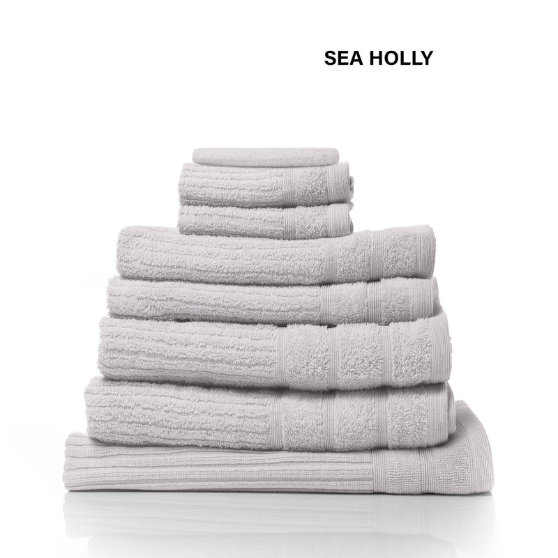 Dealsmate Royal Comfort Eden Egyptian Cotton 600GSM 8 Piece Luxury Bath Towels Set - Holly