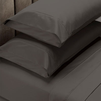 Dealsmate Royal Comfort 1500 Thread Count Cotton Rich Sheet Set 4 Piece Ultra Soft Bedding - Queen - Stone