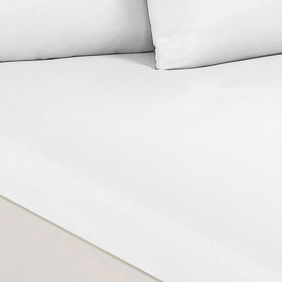 Dealsmate Royal Comfort 1500 Thread Count Cotton Rich Sheet Set 3 Piece Ultra Soft Bedding - Double - White