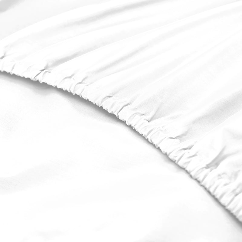 Dealsmate Royal Comfort 1500 Thread Count Cotton Rich Sheet Set 3 Piece Ultra Soft Bedding - Queen - White