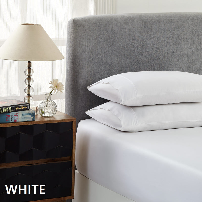 Dealsmate Royal Comfort 1500 Thread Count Cotton Rich Sheet Set 3 Piece Ultra Soft Bedding - King - White