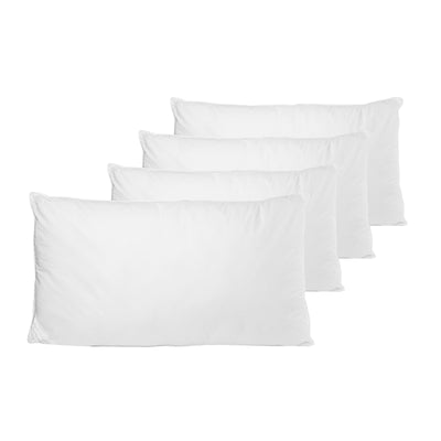 Dealsmate 4 Pack Royal Comfort Cotton Cover 233TC Microfibre Luxury Signature Hotel Pillow