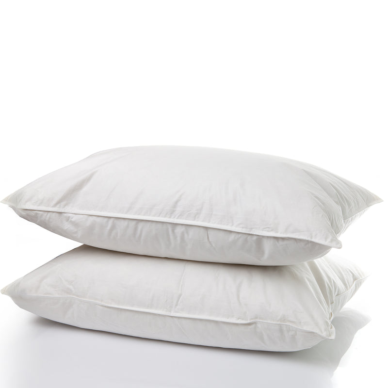 Dealsmate Royal Comfort 1800GSM Duck Feather Down Topper And 1000GSM 2 Duck Pillows Set - Single - White