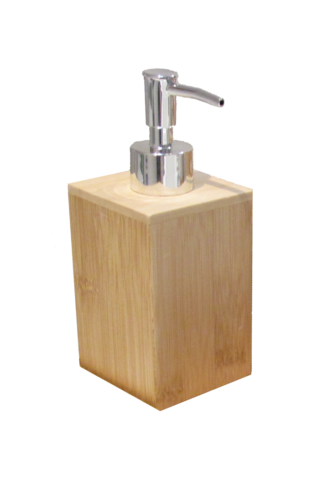 Dealsmate Bamboo Bathroom Accessories Set | Soap Dispenser, Toothbrush Holder, Storage Box & Tray