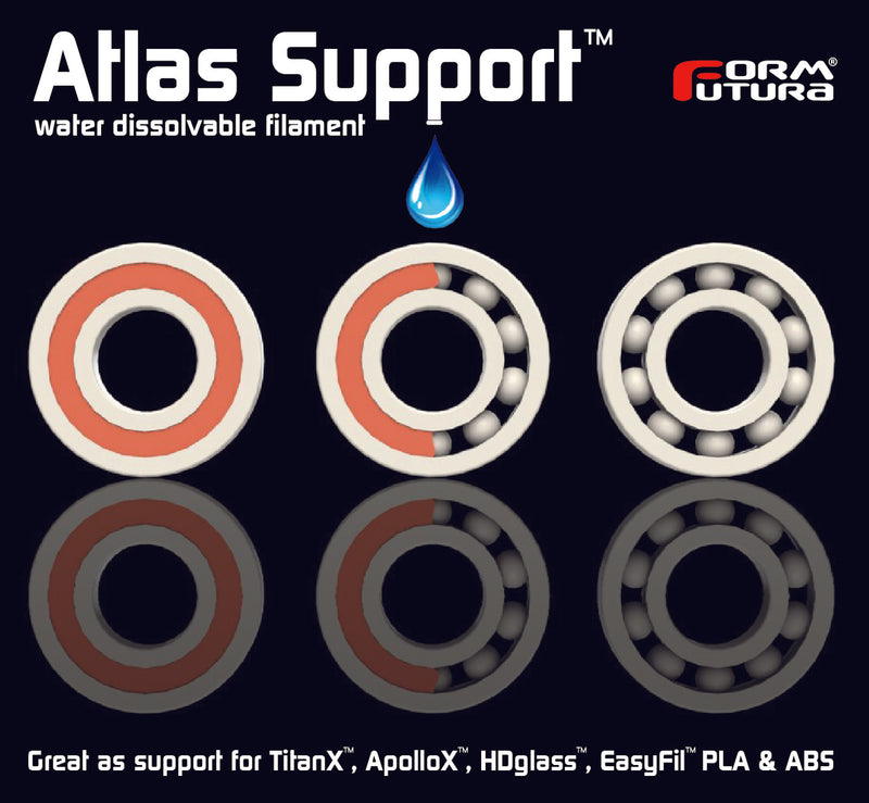 Dealsmate PVA Support Filament Atlas Support 2.85mm Natural 300 gram 3D Printer Filament
