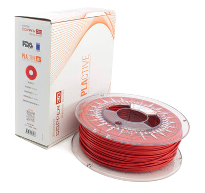 Dealsmate PLA Filament Copper 3D PLActive - Innovative Antibacterial 2.85mm 50gram Classic Red Color 3D Printer Filament