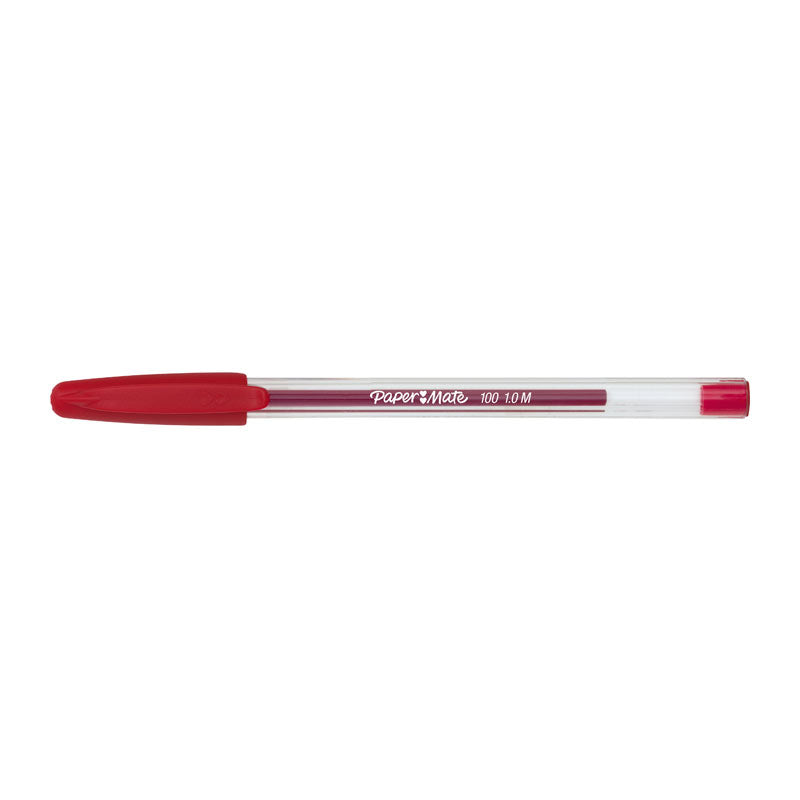 Dealsmate PAPER MATE InkJoy 100ST Ball Pen Red Box of 12
