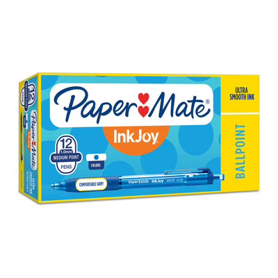 Dealsmate PAPER MATE InkJoy 300RT Ball Pen Blue Box of 12