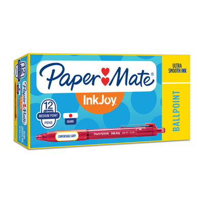 Dealsmate PAPER MATE InkJoy 300RT Ball Pen Red Box of 12
