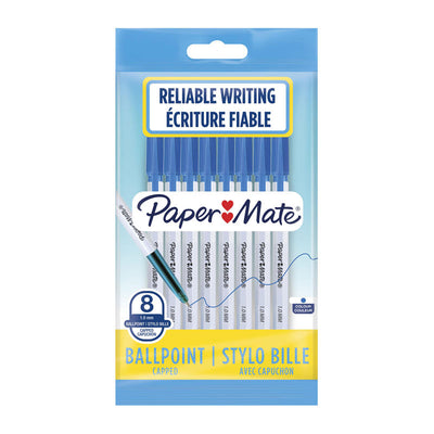 Dealsmate PAPER MATE 045 1.0mm Ball Pen Pen Blue Pack 8