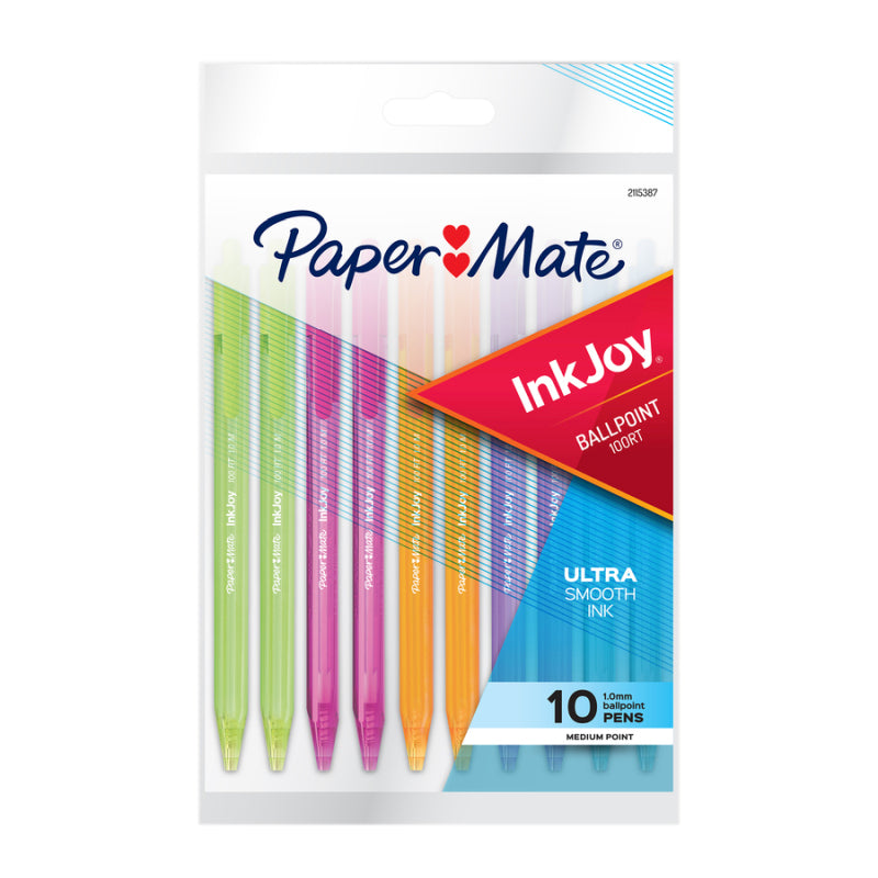 Dealsmate PAPER MATE InkJ Ball Pen 100RT Fsn Pack of 10 Box of 12