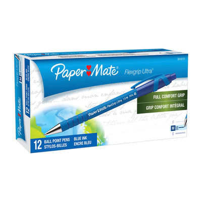 Dealsmate PAPER MATE Flexi Grip RT BP 1.0mm Blu Box of 12