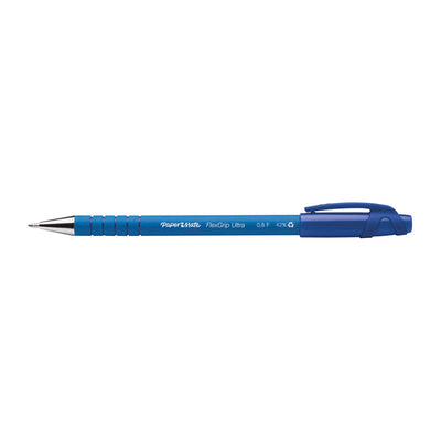 Dealsmate PAPER MATE Flex Grip Ball Pen 0.8mm Blu Box of 12