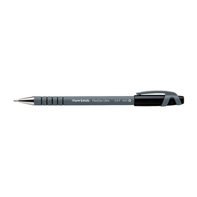 Dealsmate PAPER MATE Flex Grip Ball Pen 0.8mm Black Box of 12