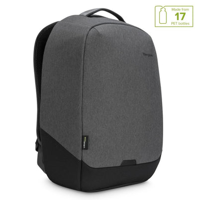 Dealsmate TARGUS 15.6' Cypress EcoSmart Security Backpack for Laptop Notebook Tablet - Up to 15.6', Made with 17 Recycled Pastic Water Bottles - Grey 21L