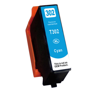 Dealsmate Cyan Compatible Inkjet Cartridge Replacement for 302XL Cyan