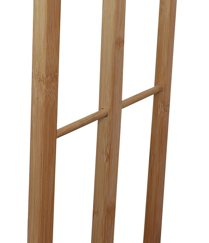 Dealsmate CARLA HOME Bamboo Towel Bar Holder Rack 3-Tier Freestanding for Bathroom and Bedroom