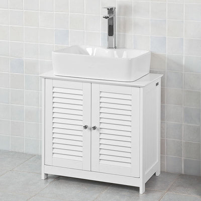 Dealsmate Bathroom Cabinet White 58 x 60 x 34 cm