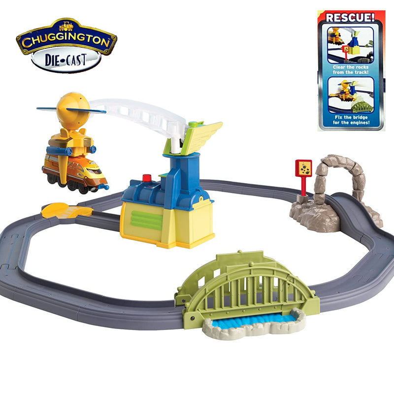 Dealsmate Chuggington Die Cast Train Action Chugger to the Rescue Track Playset