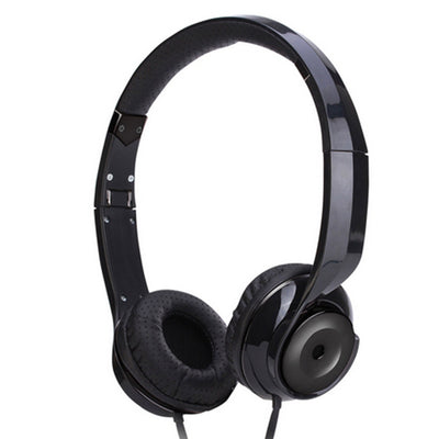 Dealsmate Black Holysmoke Motif On Ear Foldable Headphones