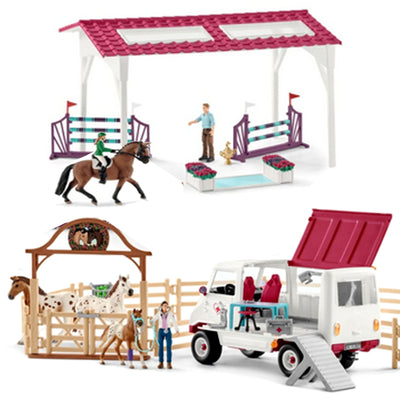Dealsmate Schleich Large Playset Horse Club Vet Fitness Check for the Big Tournament 72140