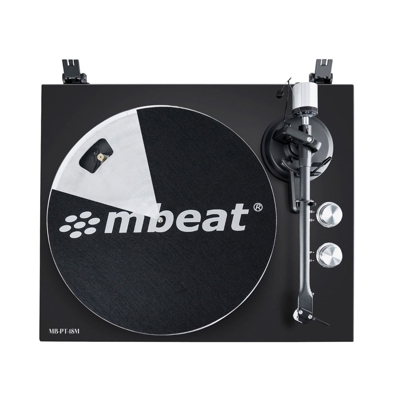Dealsmate mbeat Hi-Fi Bluetooth Turntable (MMC, USB, Anti-skating, Preamplifier) - Matte Black