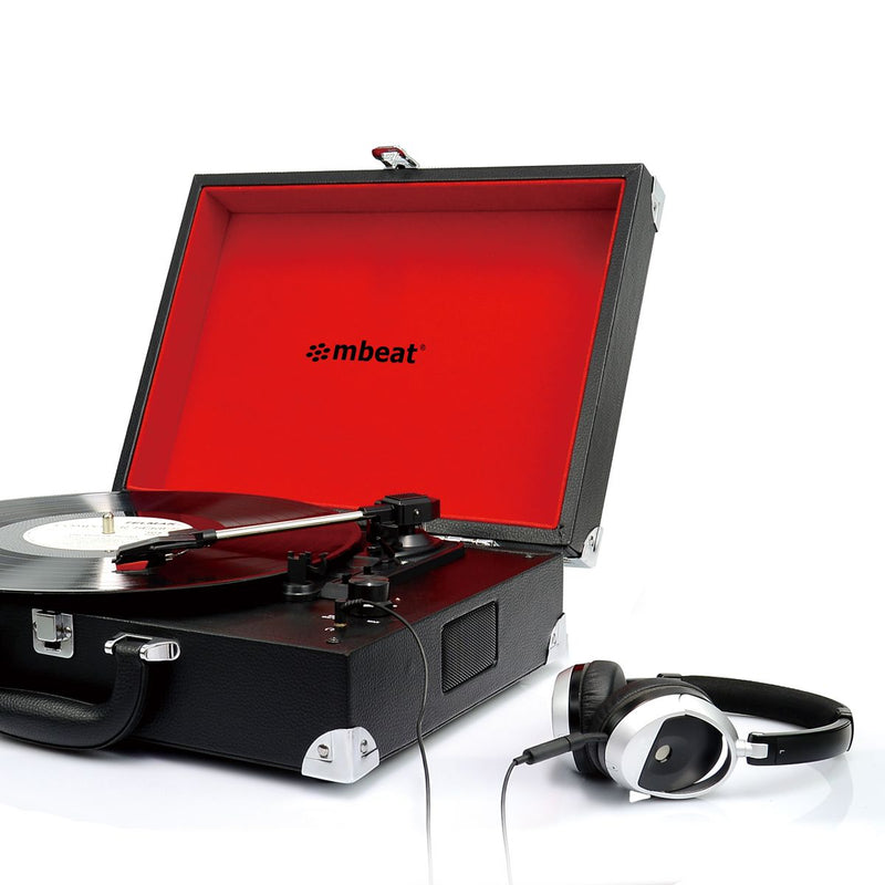 Dealsmate mbeat Retro Briefcase-styled USB Turntable