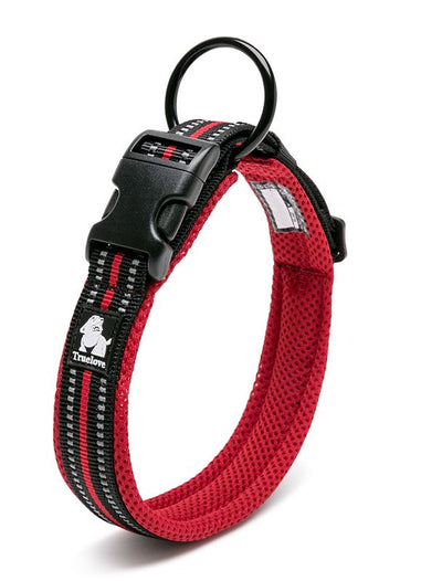 Dealsmate Heavy Duty Reflective Collar Red 2XS
