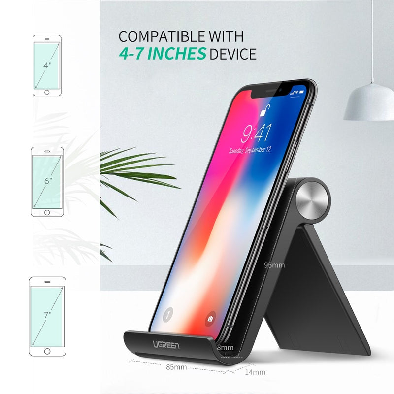 Dealsmate UGREEN Adjustable Portable Stand Multi-Angle Black 50747