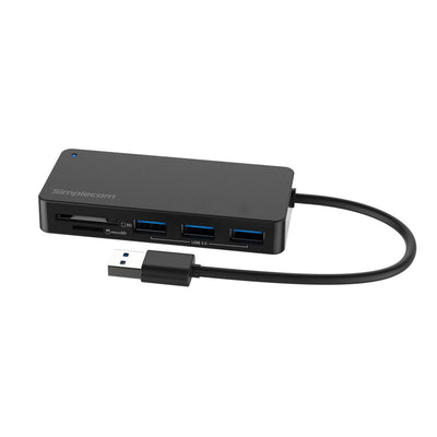 Dealsmate Simplecom CH368 3 Port USB 3.0 Hub with Dual Slot SD MicroSD Card Reader