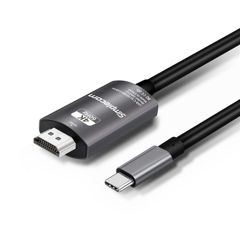 Dealsmate Simplecom DA312 USB 3.1 Type C to HDMI Cable 2M 4K@60Hz Aluminium HDCP