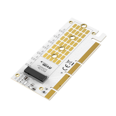 Dealsmate Simplecom EC415 NVMe M.2 SSD to PCIe x4 x8 x16 Expansion Card with Aluminium Heat Sink and RGB Light