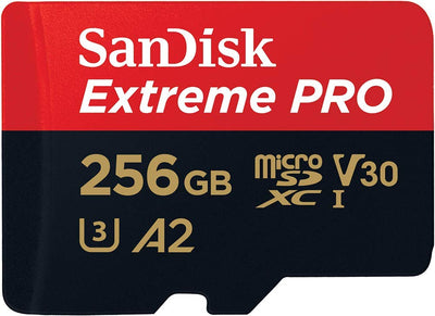Dealsmate SANDISK  SDSQXCZ-256G-GN6MA TF Extreme PRO A2 V30 UHS-I/U3 170R/90W WITH SD ADAPTER