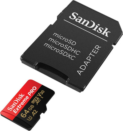 Dealsmate SANDISK  SDSQXCY-064G-GN6MA TF Extreme PRO A2 V30 UHS-I/U3 170R/90W WITH SD ADAPTER