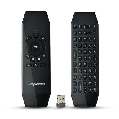 Dealsmate Simplecom RT150 2.4GHz Wireless Remote Air Mouse Keyboard with IR Learning