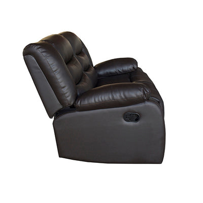 Dealsmate 3+2 Seater Recliner Sofa In Faux Leather Lounge Couch in Brown
