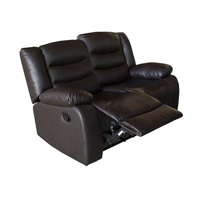Dealsmate 3+2+1 Seater Recliner Sofa In Faux Leather Lounge Couch in Brown