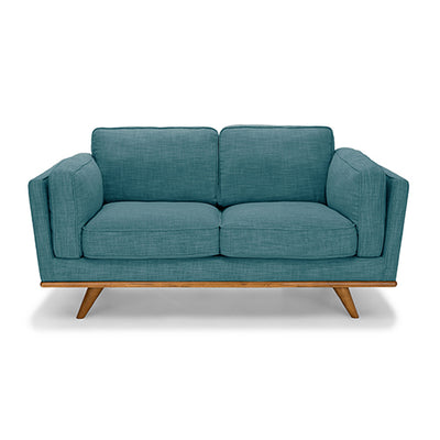 Dealsmate 3+2 Seater Sofa Teal Fabric Lounge Set for Living Room Couch with Wooden Frame