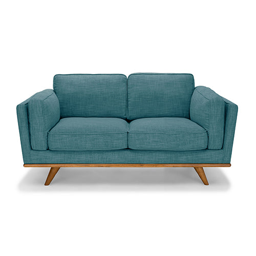 Dealsmate 3+2 Seater Sofa Teal Fabric Lounge Set for Living Room Couch with Wooden Frame