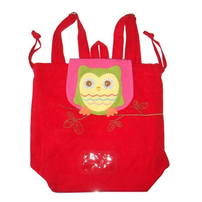 Dealsmate Owl Swim Bag Pinic Bag Red