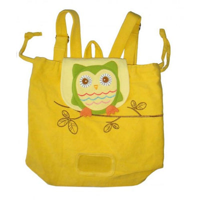 Dealsmate Owl Swim Bag Pinic Bag Light Yellow