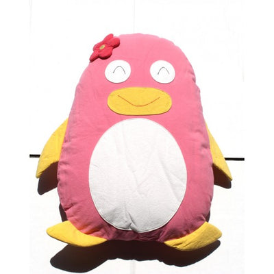 Dealsmate Penguin Cuddling Cushion Pink
