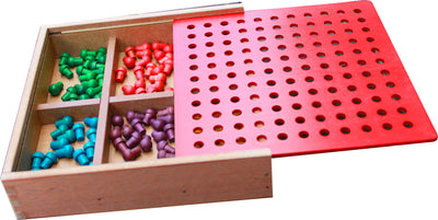 Dealsmate Froebel Gifts J2- Pegs And Lacing Box
