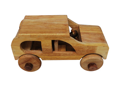 Dealsmate Natural Wooden Car
