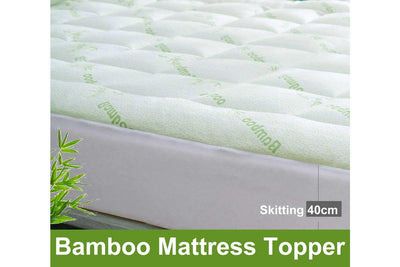 Dealsmate Luxton King Size Bamboo Mattress Topper 800GSM