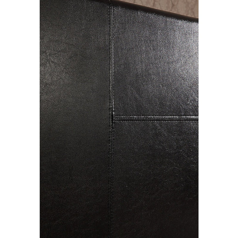 Dealsmate Double PU Leather Bed Frame Black