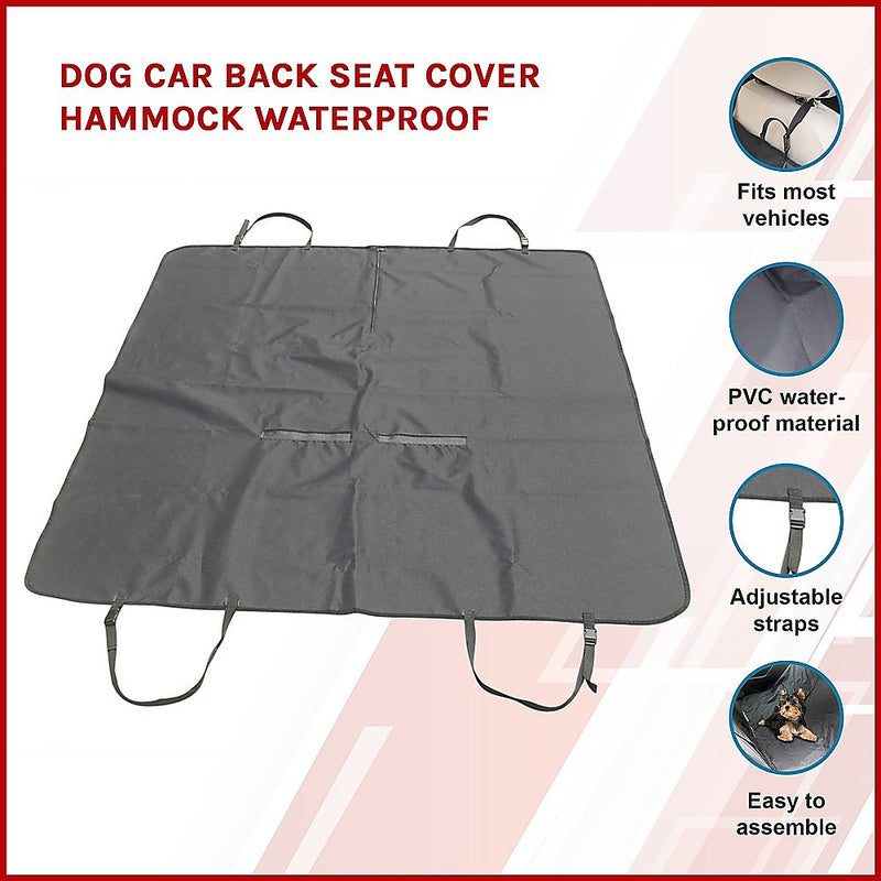 Dealsmate Dog Car Back Seat Cover Hammock Waterproof