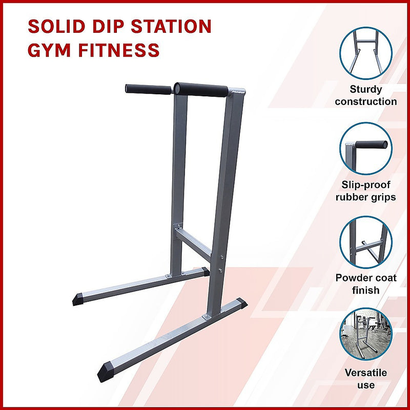 Dealsmate Solid Dip Station Gym Fitness