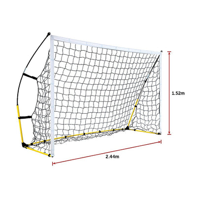 Dealsmate 8' x 5' Soccer Football Goal Foot Portable Net Quick Set Up