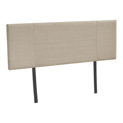 Dealsmate Linen Fabric Double Bed Headboard Bedhead - Beige